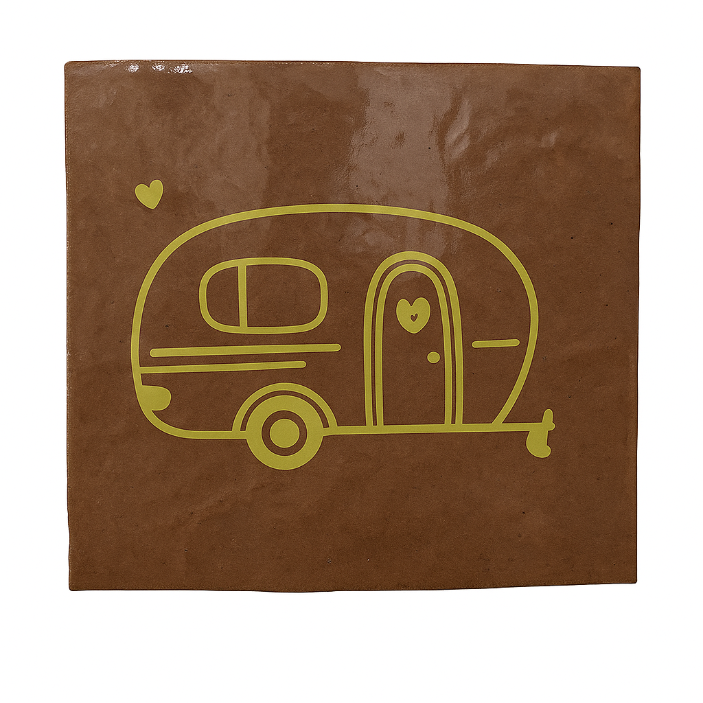 Caravan / Camping - 10x10cm Zelliges