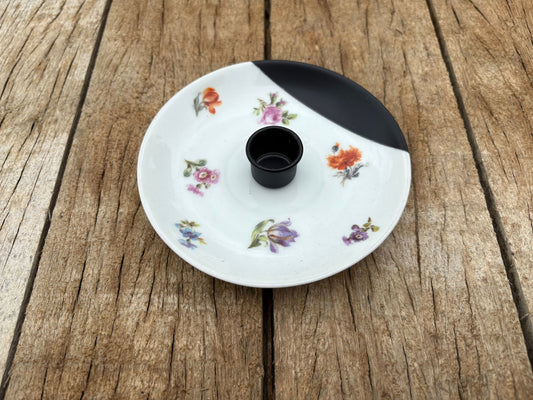 Kandelaar schotel - zwart / Multi